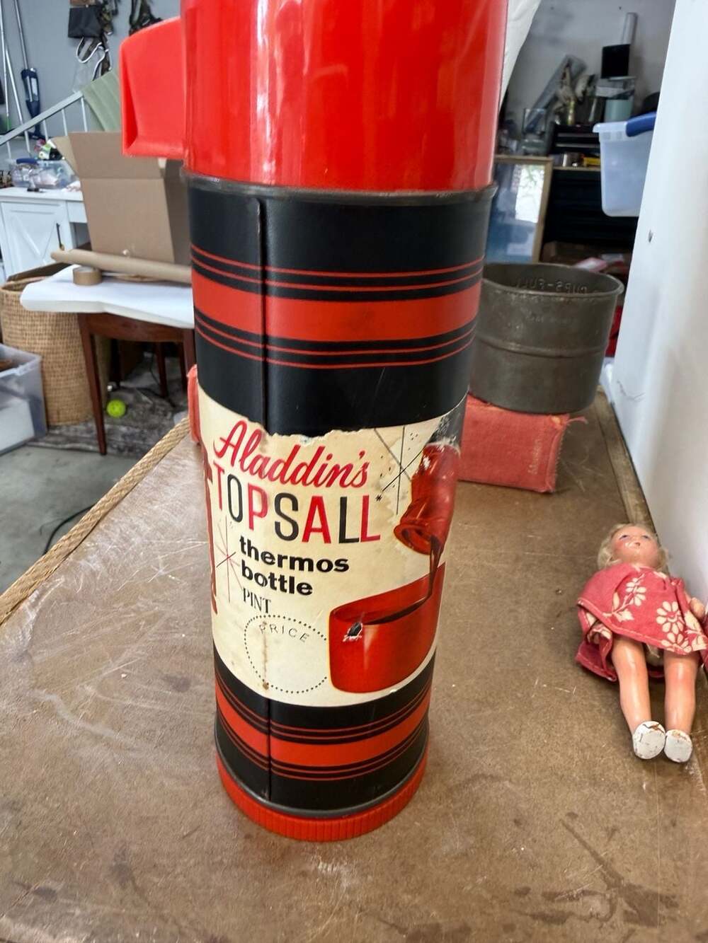 Aladdin Topsall Thermos Bottle Pint